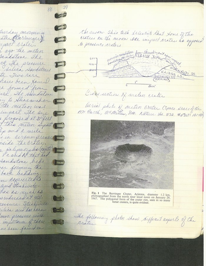 meteor crater sketch tim dalbey