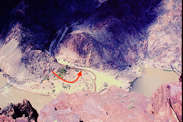 phantom ranch side canyon at the grand canyon